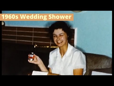1960's Surprise Wedding Shower Party - Vintage Video Footage