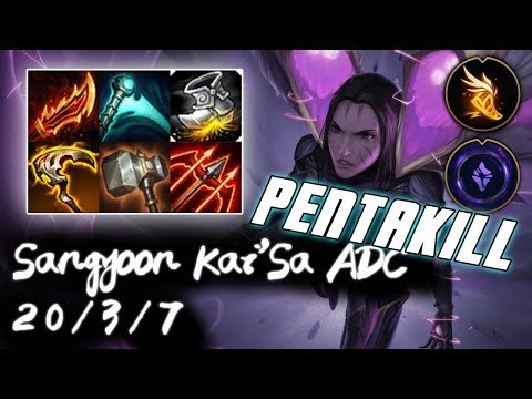 ROX Sangyoon Challenger Kai'Sa vs vs Imp Caitlyn | Pentakill | Korea Top Elo Replays