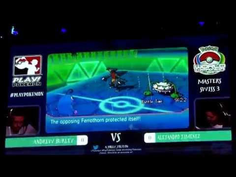 Pokemon World Championships VGC 2015 Day 1 Round 3: Alejandro Jimenez VS Andrew Burley 1 of 3