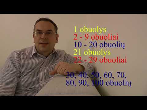 Lithuanian Lesson 38 - Skaičiuojame obuolius - Counting Apples