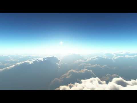 4K Screensaver | Flying Above The Clouds | Relaxing Animated Background Screensaver