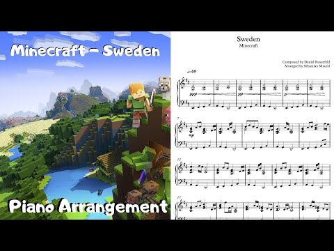 MusikPalast - Minecraft - Sweden Piano Arrangement (with Music Sheets)