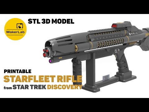 Starfleet Phaser Rifle - Star Trek Discovery - Printable 3d model - STL Files