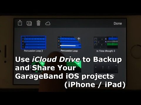 Copy, Backup and Share GarageBand iOS (iPhone/iPad) Projects using iCloud Drive - iPhone & iPad Video