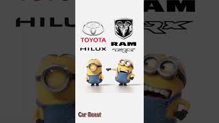 Toyota Hilux vs Ram trx minnions style#trending #t