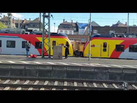 Ankunft Coradia Continental BR 1440 als RB 58 nach Aschaffenburg HBF am Bahnhof Frankfurt Süd