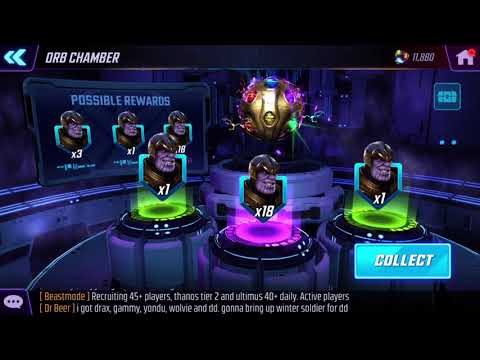 MARVEL STRIKE FORCE Legendary Orbs Opening|100+ orb opening|Ultimate Thanos Orbs|Epic Loots