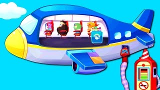 Kids Airplanes Play Airport Games and learn Travelling by Plane | Kids Vehicles & Games for Children