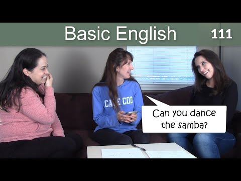 Lesson 111👩‍🏫 Basic English with Jennifer - CAN and COULD for Ability