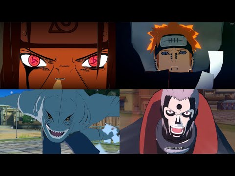 All Akatsuki Transformations Awakenings and Ultimate Jutsus - NARUTO ULTIMATE NINJA STORM 4
