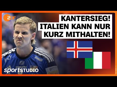 Island – Italien Highlights | Handball-EM 2026 | sportstudio