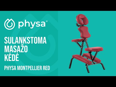 vaizdo įrašas - Sulankstoma masažo kėdė - 160 kg - raudona