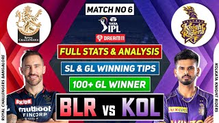 rcb vs kkr dream11 team blr vs kol dream11 team bangalore vs kolkata dream11 team rcb vs kol dream11