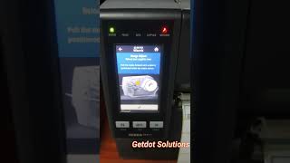 zebra zt411 ribbon out media calibration printer 🖨️#getdot #zebra #shorts #viralvideo