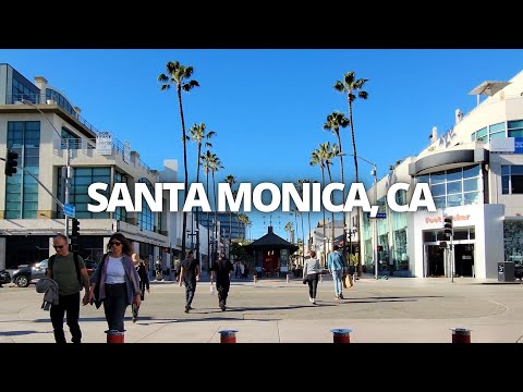 Exploring Downtown Santa Monica, California USA Walking Tour #santamonica #downtownsantamonica