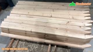 Máy cắt 2 đầu phay ngàm khoan lỗ Woodmaster