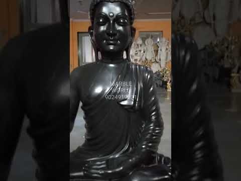 Black Stone Buddha Statues