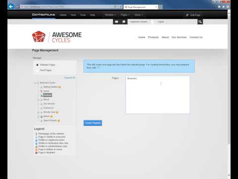 How to add multiple pages in DotNetNuke 7
