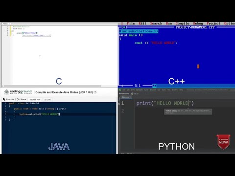 Basic Hello world program comparison