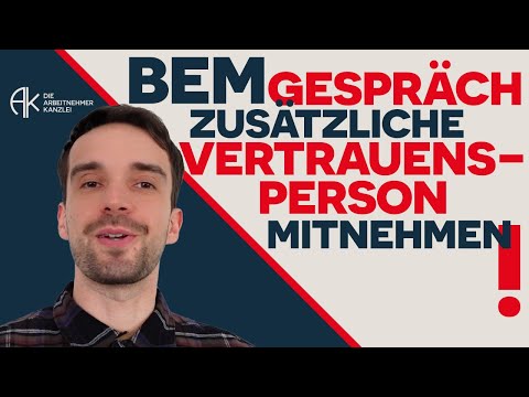BEM Gespräch: Zusätzliche(!) Vertrauensperson mitnehmen! #arbeitsrecht #mentalhealth #sozialrecht