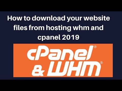 How to download your website files from hosting whm and cpanel 2019