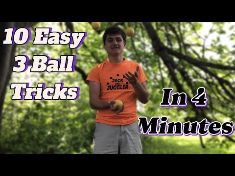 10 Easy 3 Ball Juggling tricks - Juggling tutorial