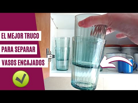 El mejor TRUCO para separar VASOS ENCAJADOS... ¡sin romperlos!