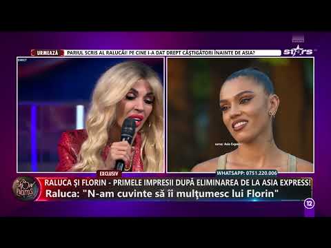 Raluca Bădulescu și Florin Stamin, primele impresii după eliminarea de la Asia Express