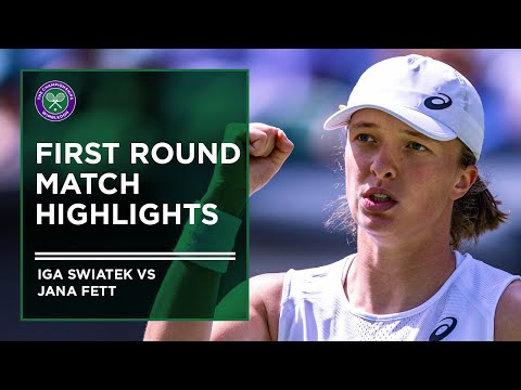 Iga Swiatek vs Jana Fett | First Round Highlights | Wimbledon 2022