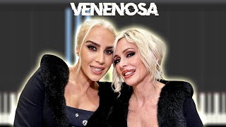 Nebulossa, Mónica Naranjo - Venenosa | Instrumental Piano Tutorial / Partitura / Karaoke / MIDI