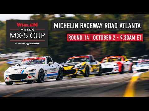 Mazda MX-5 Cup 2026 | Round 14 - Road Atlanta | Livestream