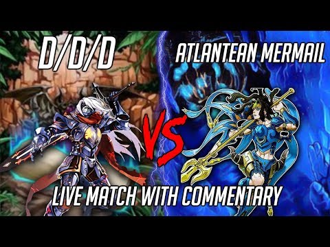 Yu-Gi-Oh! Atlantean Mermails Vs D/D/D - Live Match! (January 2019)