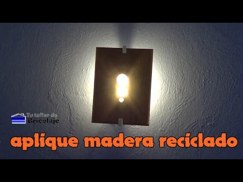 Cómo hacer un aplique de madera mediante el reciclaje