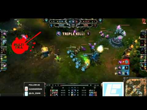 MaKNoon (Kennen) delayed quadrakill versus Taipei Snipers