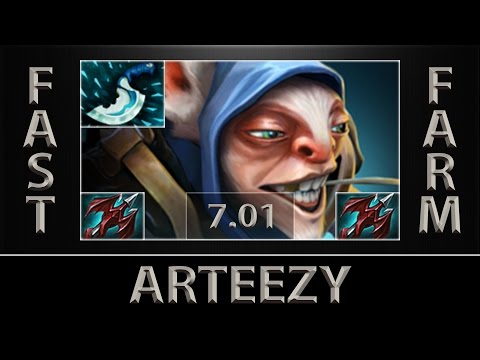 Arteezy Meepo Fast Farm ► All The Lances ► Dota 2 [7.01]