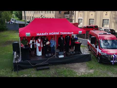 Žehnání novému požárnímu vozidlu 2024 Horní Tanvald ,4K