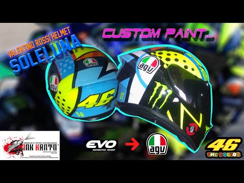 Die Herstellung der AGV Pista GP RR Wintertest 2020 Helmreplika // Inkkanto Custom Paint