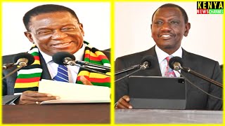 Listen what Zimbabwe President Mnangagwa told Ruto face to face in Bulawayo