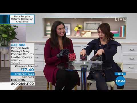 Patricia Nash Disney's Mary Poppins Returns Leather Glov...