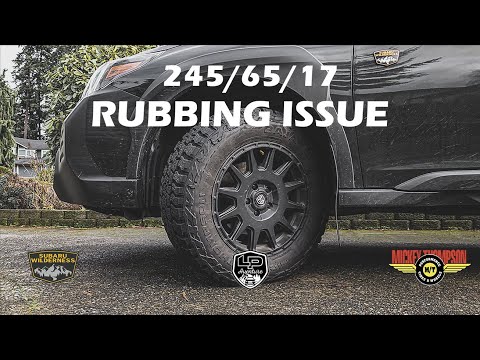 UPDATE! : LP Aventure 20mm offset / Mickey Thompson Baja Boss AT Update on Subaru Outback Wilderness