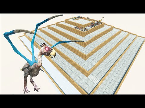 ESCAPE FROM ALIEN TERROR BIRD - DOWNHILL COURSE - LAST SURVIVOR - Animal Revolt Battle Simulator
