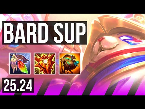 BARD & Yunara vs BLITZCRANK & Miss Fortune (SUP) | KR Challenger | 25.24