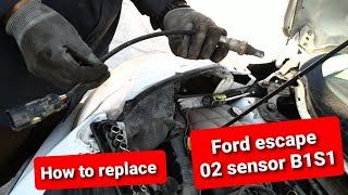 Ford escape 2013 02 sensor (bank 1  sensor 1) removal and replacement "Diy"