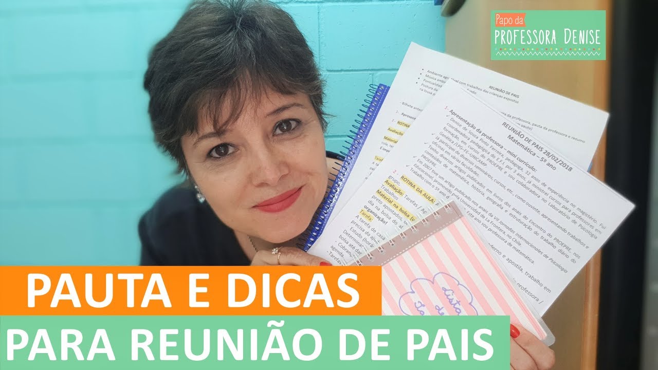 DICAS PARA REUNIÃO DE PAIS | O QUE É IMPORTANTE DIZER
