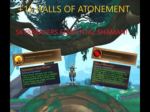 +15 HALLS | SKYBREAKERS ELE SHAMAN!! | NEW ENCRYPTED AFFIX! | 9.2 PTR testing