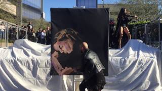 Joe Everson Paints Statue of Liberty