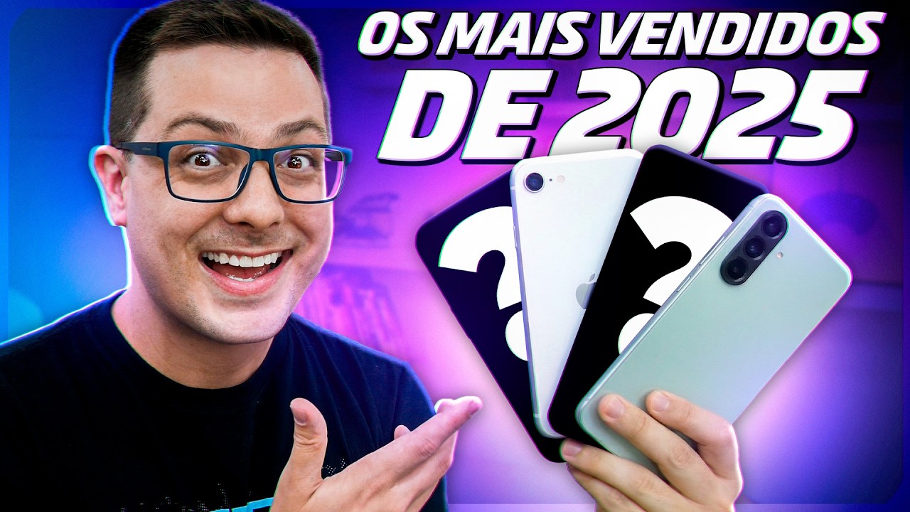 TOP 10 Celulares MAIS VENDIDOS em 2025!!