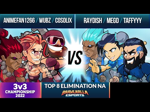 Animefan1266, Wubz, & Cosolix vs Raydish, Medg, & Taffyyy - Top 8 Elimination - 3v3 Championship