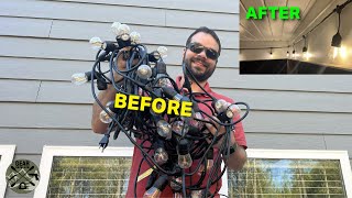 The Best Way To Install String Lights | Quick and Easy Cable Kit