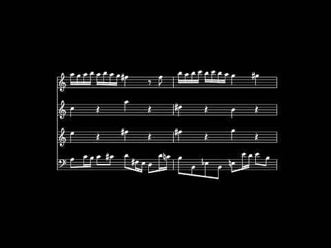 Alessandro Scarlatti - Concerto in A minor, for Soprano Sax & Strings, 1st mov [Golden Meantone]